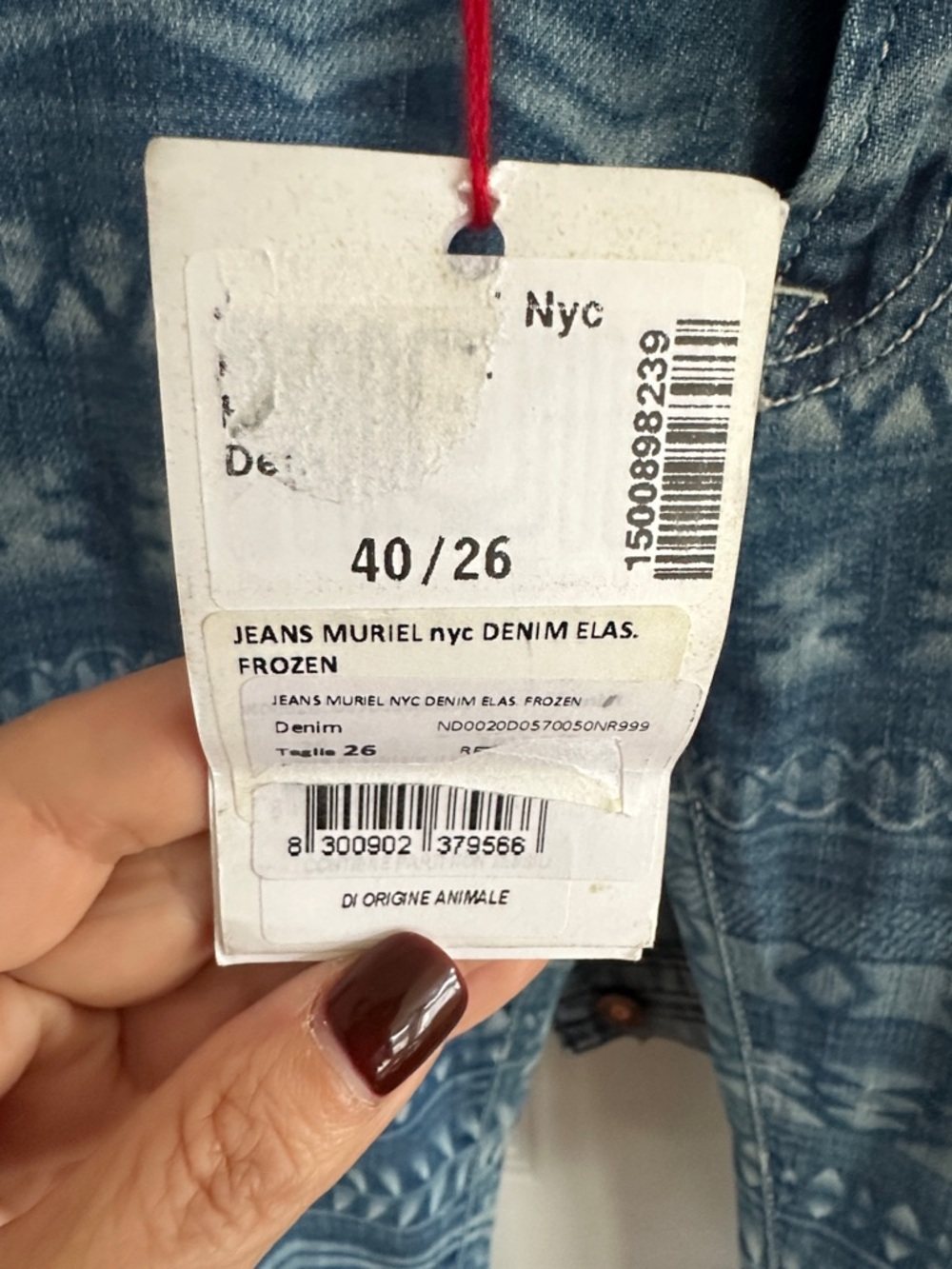 Roy Rogers Blue Denim Jeans with Metal Logo Button - Picture 3 of 8